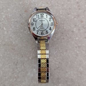 Vintage with New Battery Men Passage Quartz Wrist Watch Stainless Steel  Women